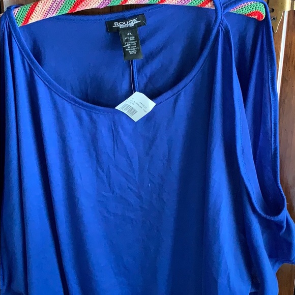 Rouge          Cold Shoulder Top - Picture 3 of 5